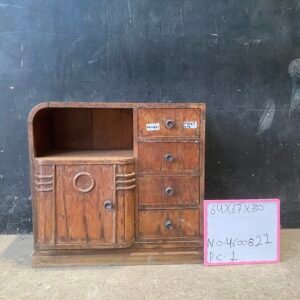 Vintage Art Deco Teak Wood Cabinet