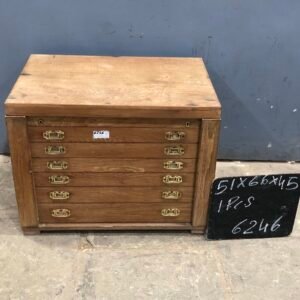 Vintage Teak Specimen Chest of Drawers - Item #6246