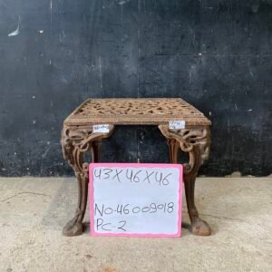 Vintage Cast Iron Ornate Side Table / Plant Stand
