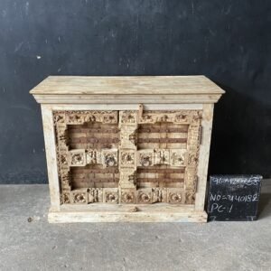 Antique Indian Door Sideboard Cabinet – Reclaimed Wood.
