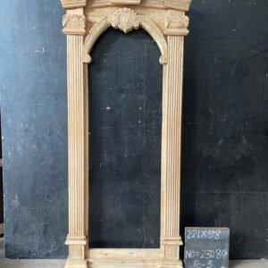 Hand-Carved Teak Wood Arch Frame