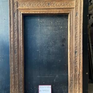 Antique Hand-Carved Indian Doorframe | Solid Wood Architectural Salvage