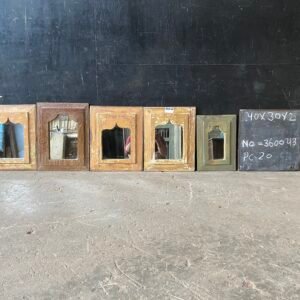 Vintage Jharokha Mirrors - Reclaimed Teak Wood Wall Decor